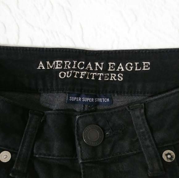 🆕 American Eagle Super Super Stretchy Black Shorts. NWOT - Picture 5 of 7